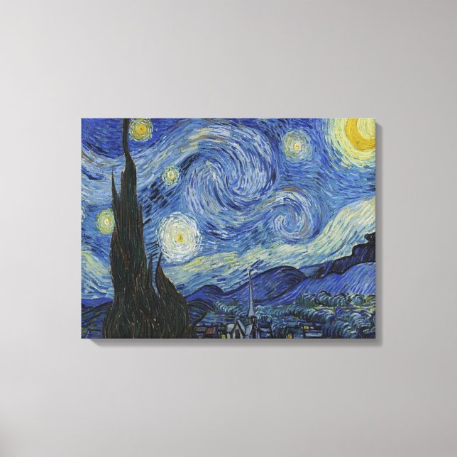 Toile La nuit étoilée de Van Gogh (Recto)