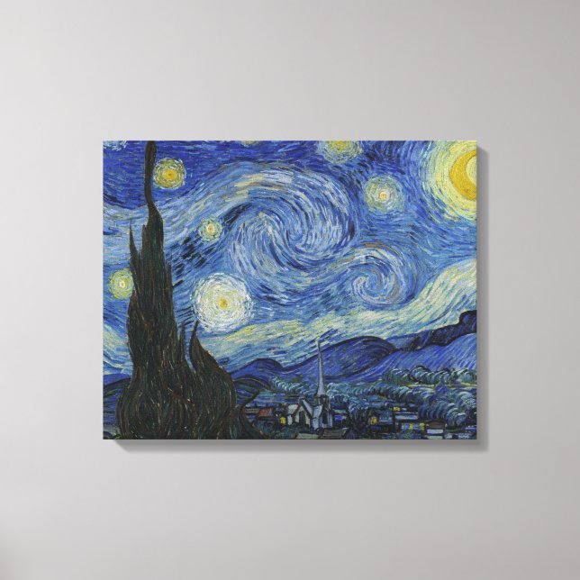 Toile La nuit étoilée de Van Gogh (Recto)