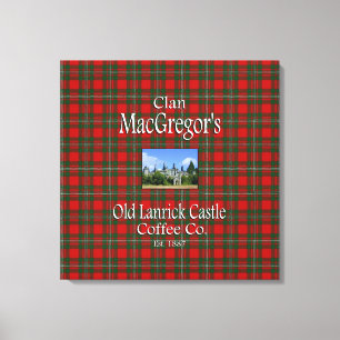 Toile La Old Lanrick Castle Coffee Co de Clan MacGregor.