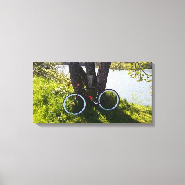 Toile Là où la rivière coule et où la vaisselle se répan (Recto)