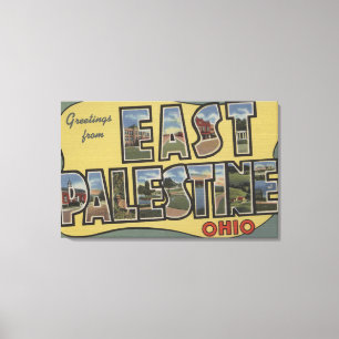 Toile La Palestine est, Ohio - grandes scènes de lettre