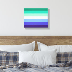 Toile La palette de drapeau des hommes gays trans-inclus