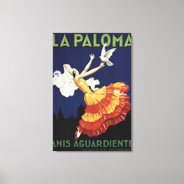 Toile La Paloma - Anis Aguardiente Promotionnels (Recto)