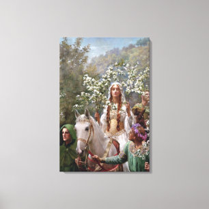 Toile La partie de mai de la reine Guinevere (par John C