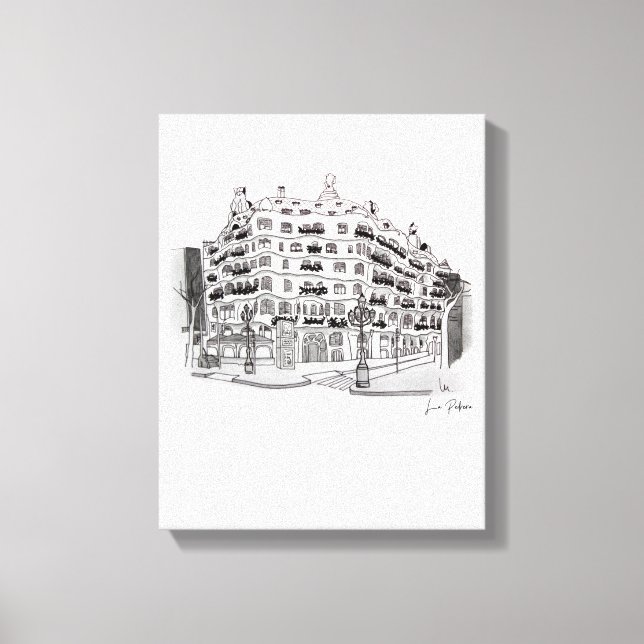 Toile La Pedrera - Casa Milá (Barcelona (Recto)