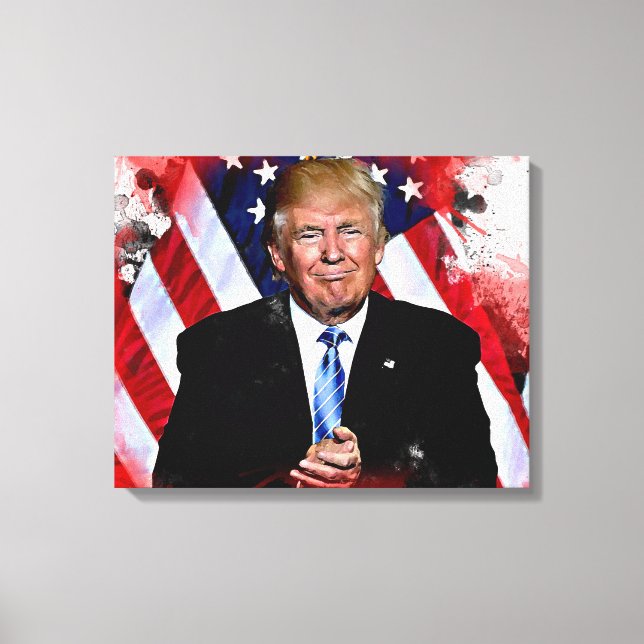 Toile La peinture de la fête de Donald Trump (Recto)