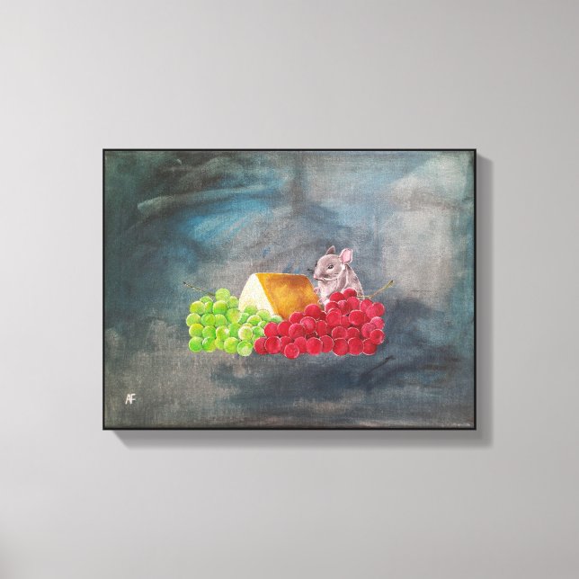 Toile La peinture de l'invité non invité par Alfred Fox (Recto)