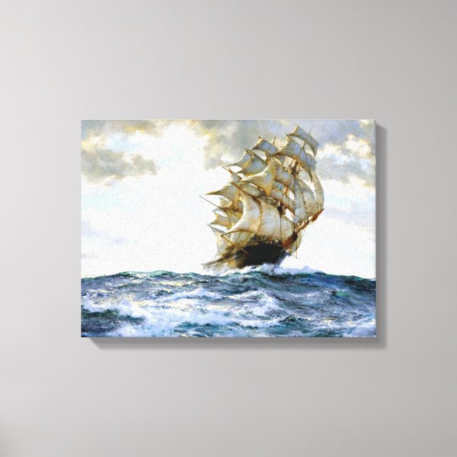 Toile La Peinture De Navire Fière De Montague Dawson (Recto)