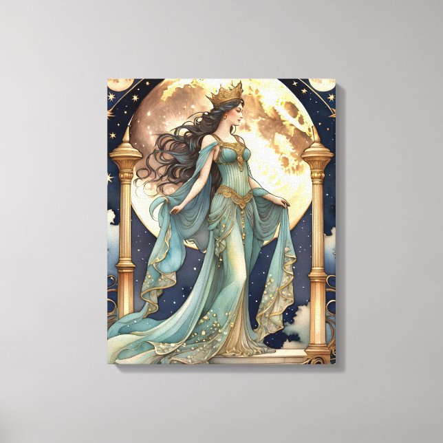 Toile la peinture magique de l'empress tarot (Recto)