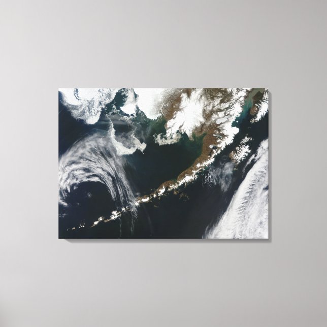 Toile La péninsule d'Alaska et les îles Aléoutiennes (Recto)