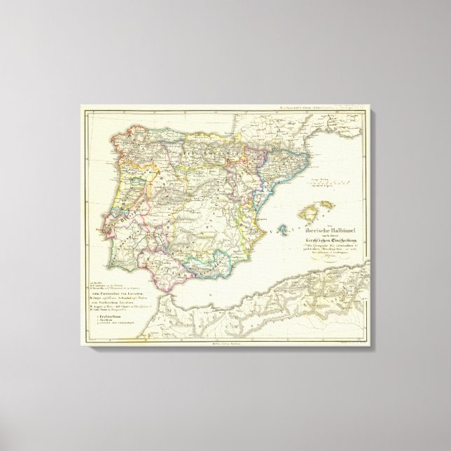 Toile La péninsule ibérique à leur église (Recto)