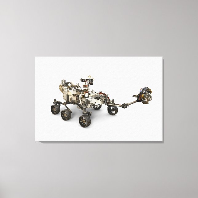 Toile La Persévérance Mars Rover Sur Arrière - plan Blan (Recto)