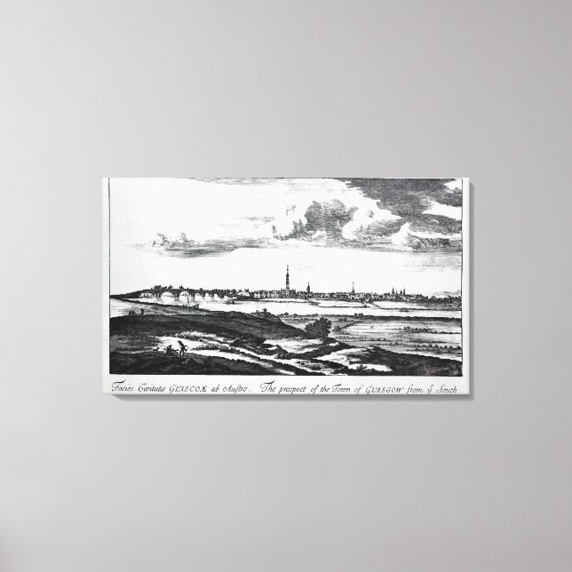 Toile La perspective de la ville de Glasgow (Recto)