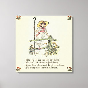 Toile La petite Bo-Peep : Classique Kate Greenaway Nurse
