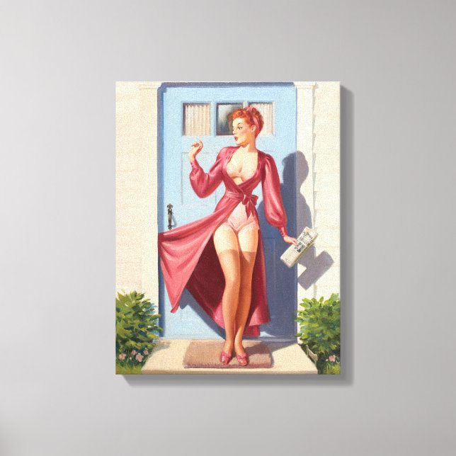Toile La petite fille du journal du matin (Recto)