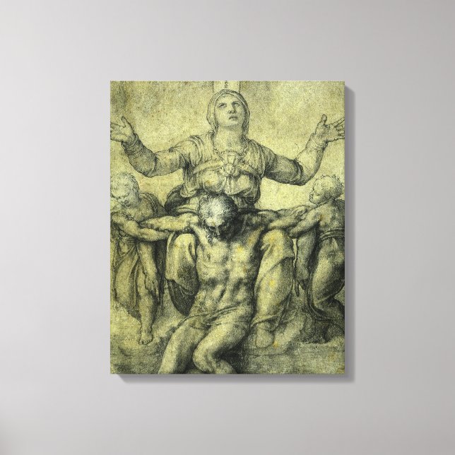 Toile La Pieta de Michelangelo pour Vittoria Colonna (Recto)