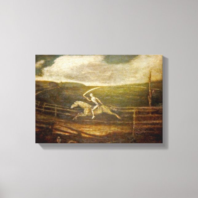 Toile La piste de course - Mort de sur Pale Horse - par  (Recto)