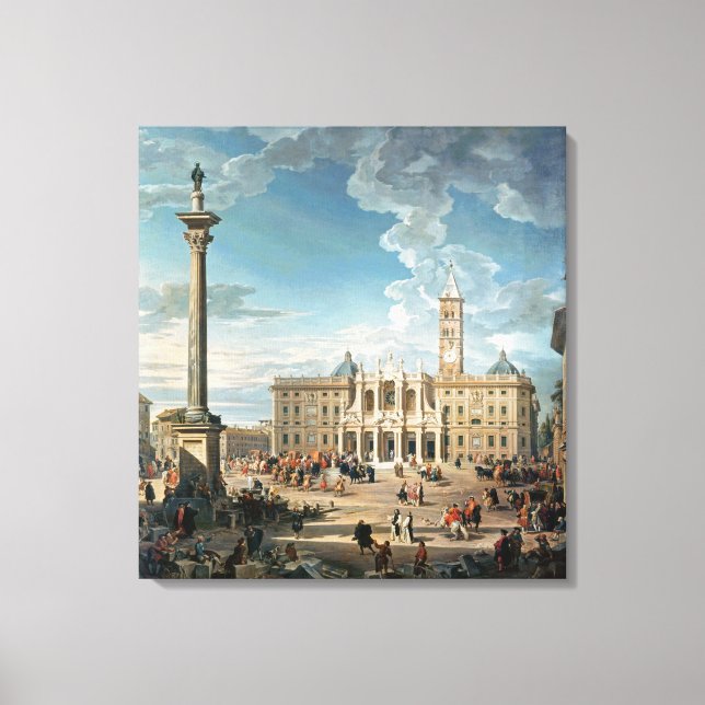 Toile La place Père Noël Maria Maggiore, 1752 (Recto)