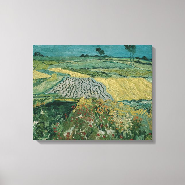 Toile La plaine d'Auvers - Vincent van Gogh (Recto)