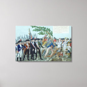 Toile La plantation d'un arbre de la liberté, c.1789