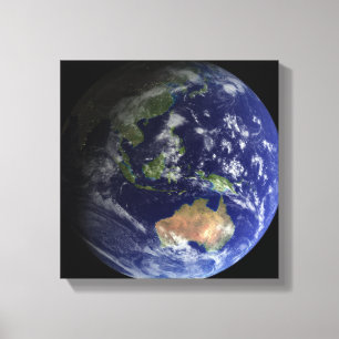 Toile La pleine terre de l'espace montrant l'Australie