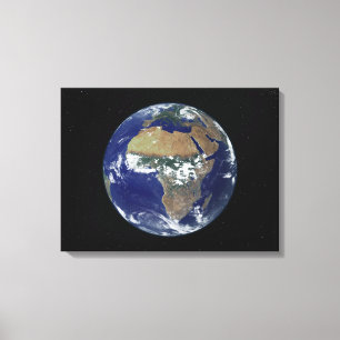 Toile La pleine terre montrant l'Afrique et l'Europe