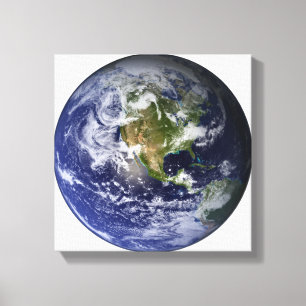 Toile La pleine terre montrant l'Amérique du Nord