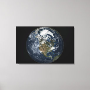 Toile La pleine terre montrant l'Amérique du Nord 2