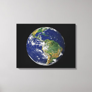 Toile La pleine terre montrant l'Amérique du Sud 2