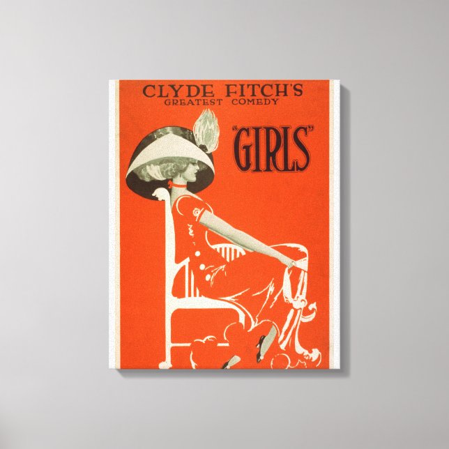 Toile La plus grande comédie de Clyde Fitch, Théâtre "Gi (Recto)