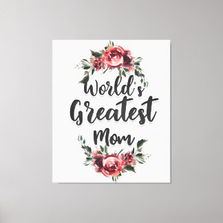 Toile La plus grande maman du monde | Cadeau pour maman