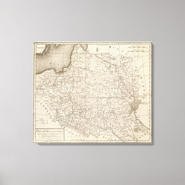 Toile La Pologne, qui revendique la Russie (Recto)