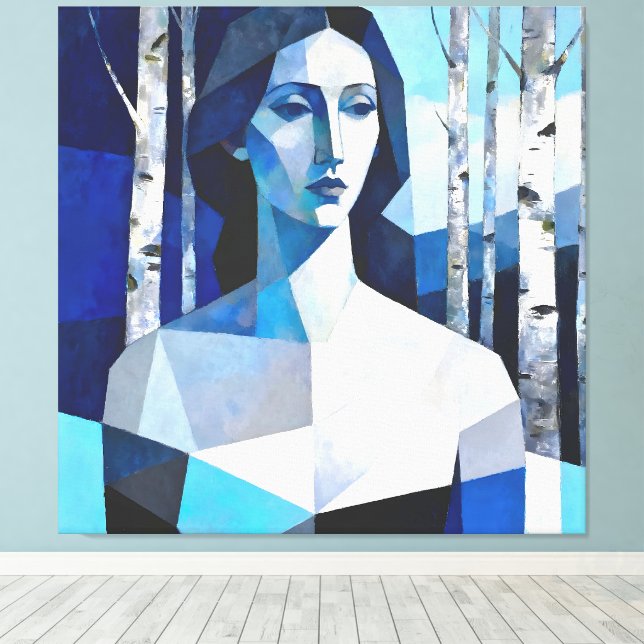Toile La Pose de « Caelith » – Un Portrait Abstrait (Insitu (Plancher de Bois))