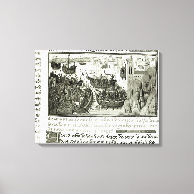 Toile La première attaque contre Tyr (Recto)