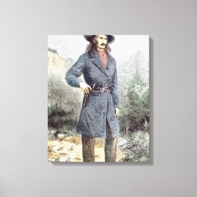 Toile La première photo publiée de 'Wild Bill' Hickok (Recto)