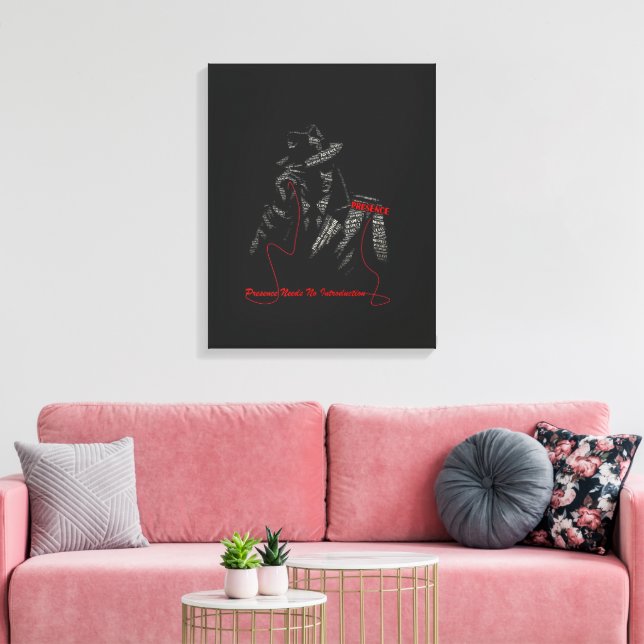 Toile La présence n'a pas besoin d'introduction Gentlema (Insitu(Salon))