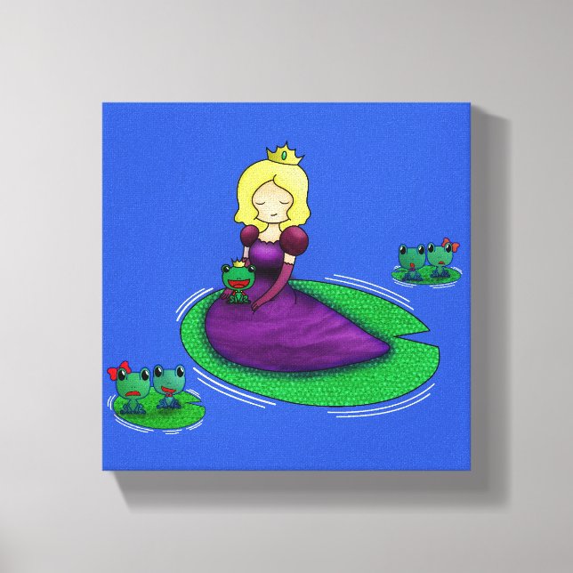Toile La Princesse Et La Grenouille Dînent ? (Recto)