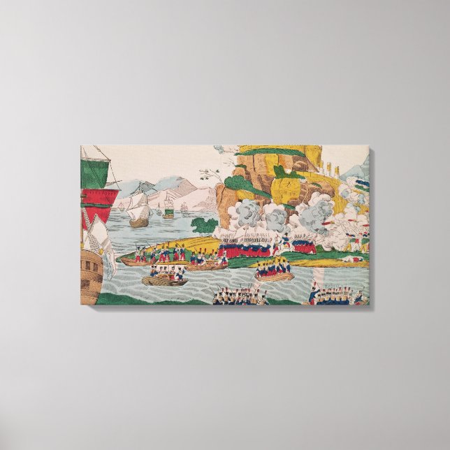 Toile La prise d'Alger par les Français (Recto)