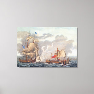 Toile La prise du navire anglais 'le Java