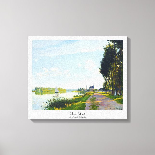 Toile La Promenade à Argenteuil Claude Monet (Recto)