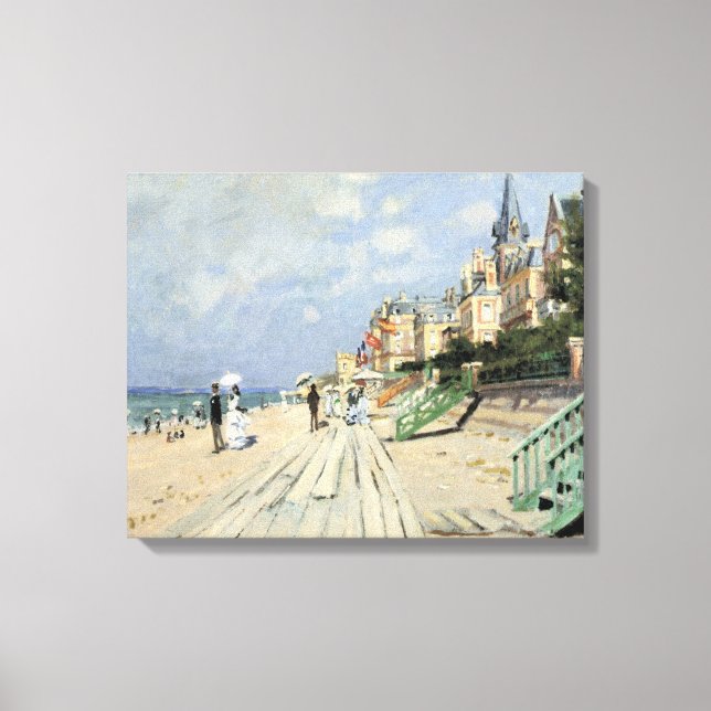 Toile La Promenade de Trouville par Claude Monet (Recto)