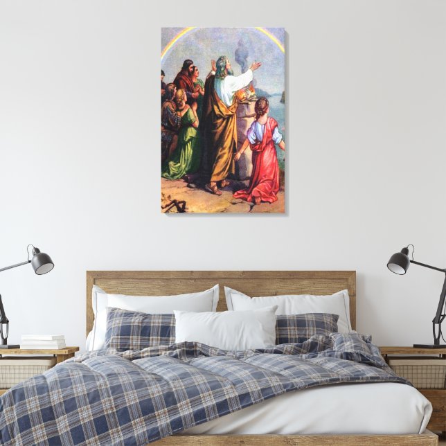 Toile La promesse de Dieu à Noé Genèse 8 (Insitu(Chambre))
