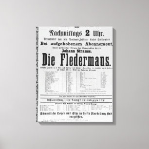 Toile La publicité par affichage meurent Fledermaus par