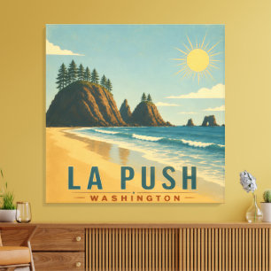 Toile La Push, Baby! Affiches d'art de voyage côtiers vi