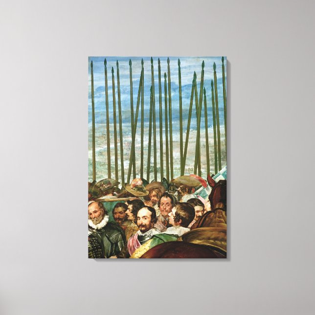 Toile La reddition de Breda, détails des soldats (Recto)