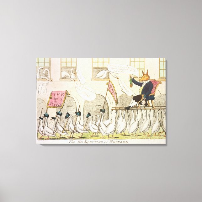 Toile La réélection de Reynard ou Fox (Recto)