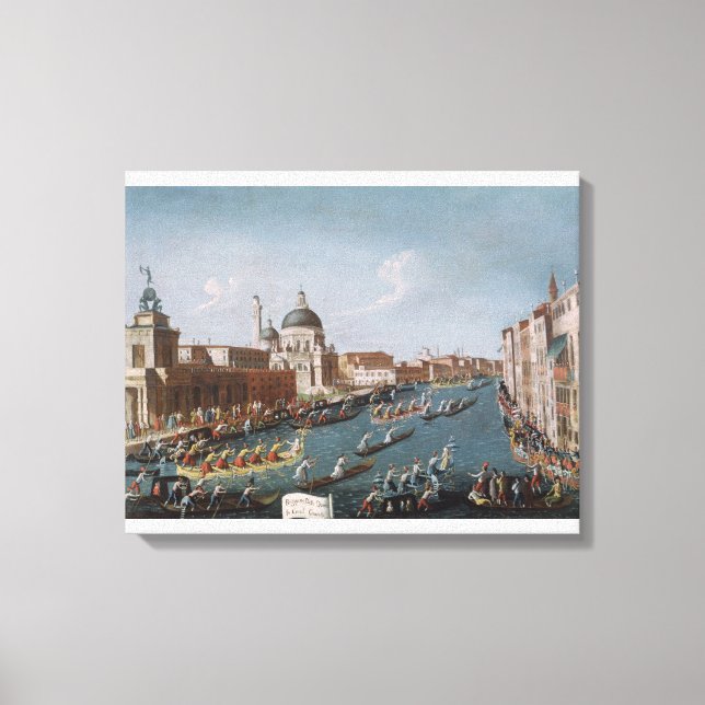 Toile La Régate des Femmes sur le Grand Canal, Venise (Recto)