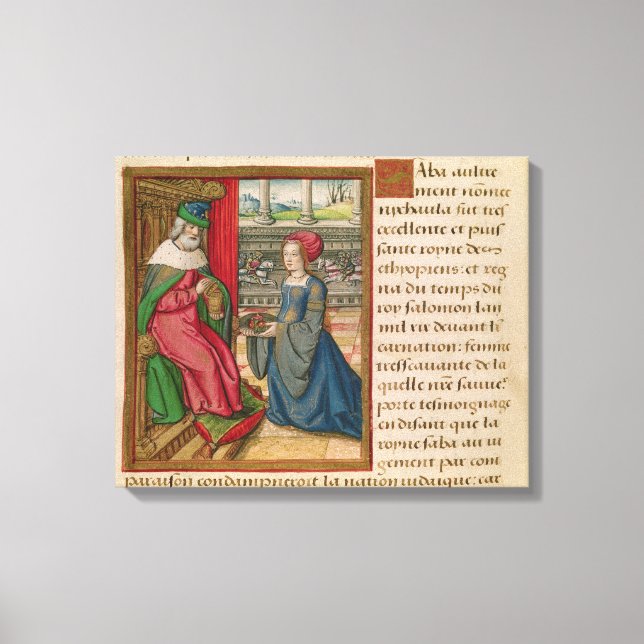 Toile La reine de Saba (Recto)