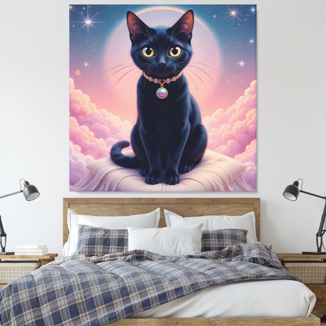Toile La Reine Du Ciel De Chat Noir (Insitu(Chambre))