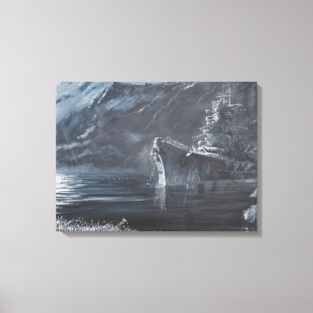 Toile La Reine Unique Du Nord Tirpitz Norvège1944 (Recto)